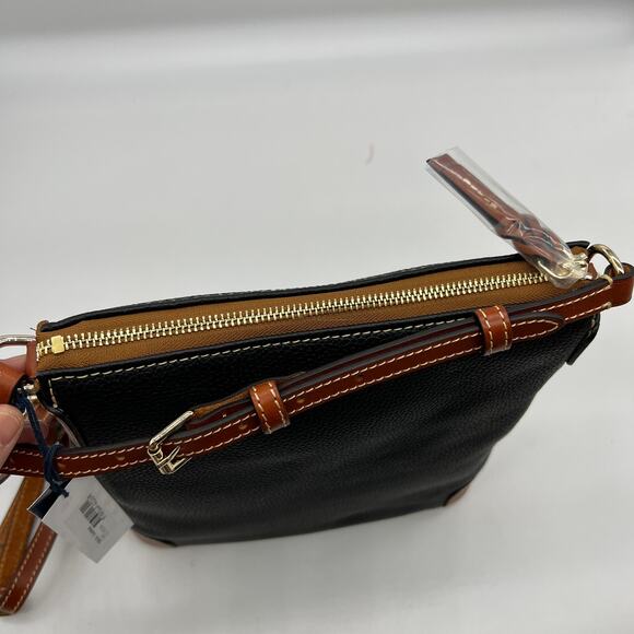 Dooney & Bourke Pebble Leather Crossbody Purse Black - Picture 8 of 13
